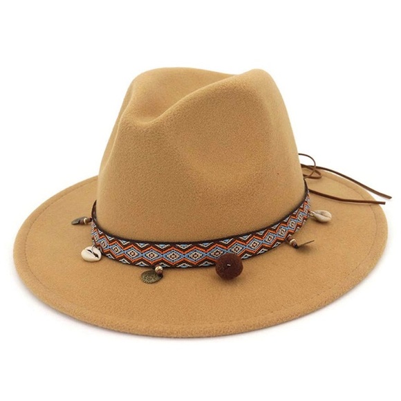 Accessories - Wide Brim Hat w/ Decorative trim